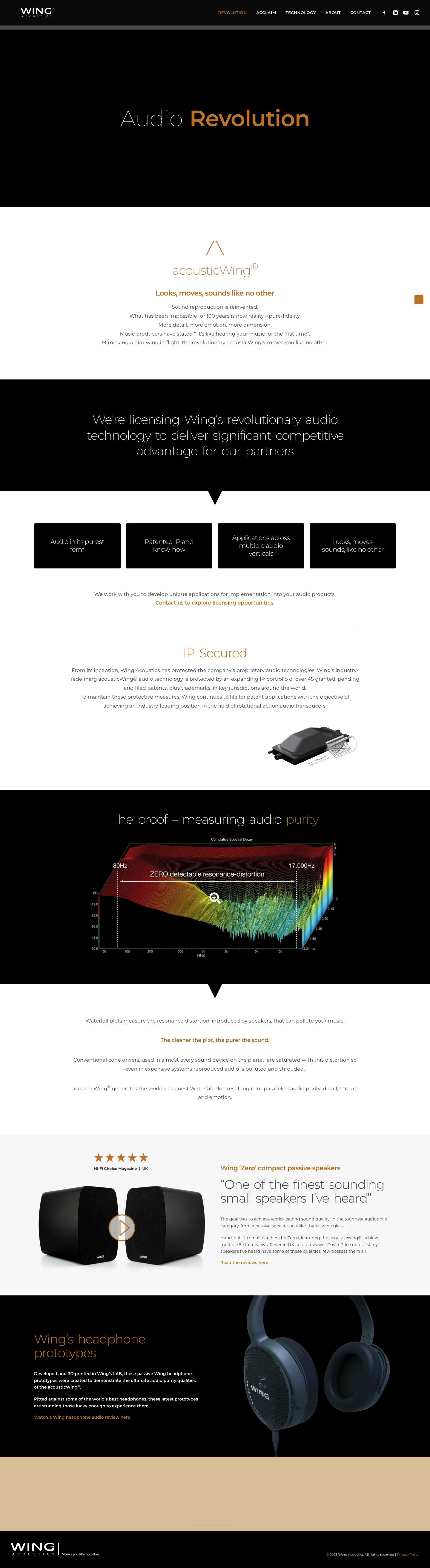 acousticWING | Wing Acoustics - Moves you like no other - Full Screenshot