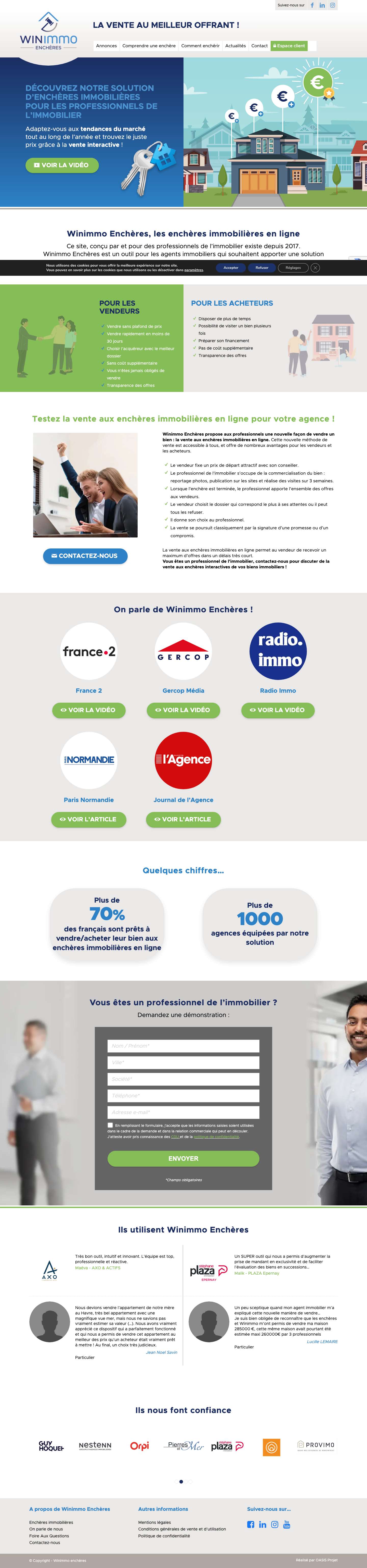 Winimmo enchères - La vente aux enchères immobilières en ligneCliquez pour ouvrir le champ de recherchePrécédentSuivantFaire défiler vers le haut - Full Screenshot