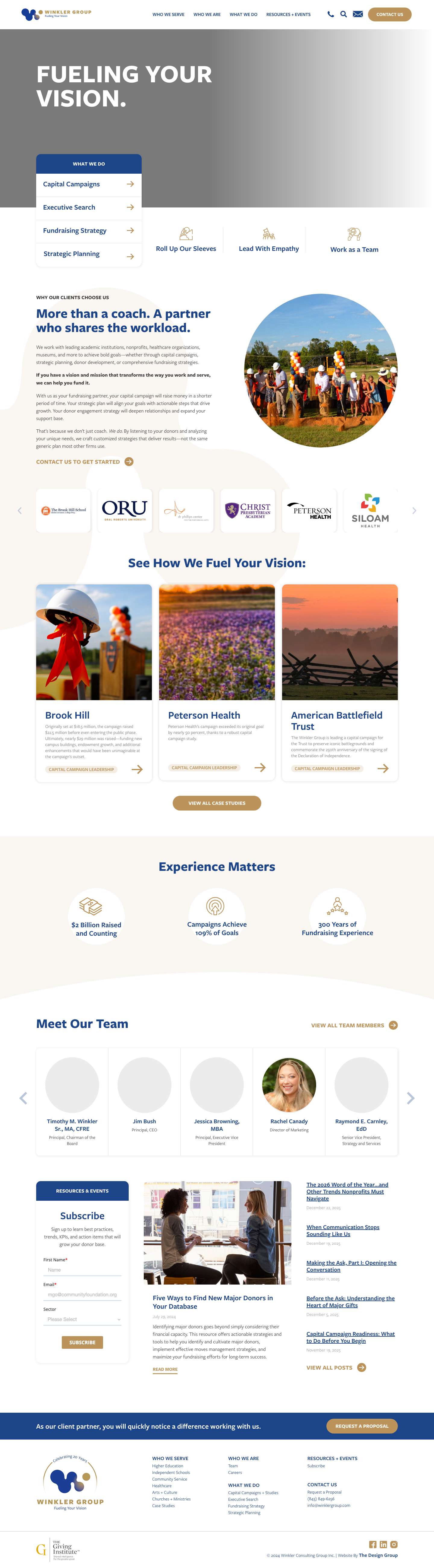 Home - Winkler Group - Full Screenshot