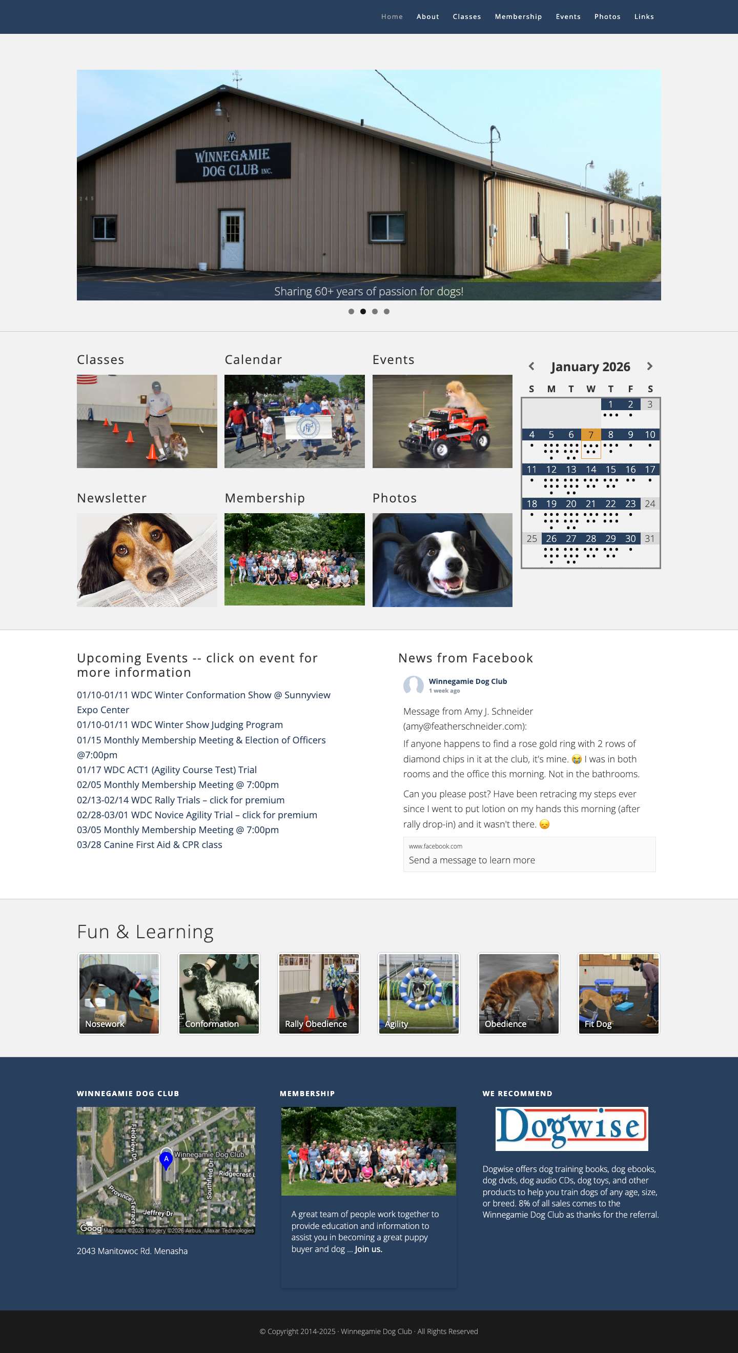 Winnegamie Dog Club - Full Screenshot