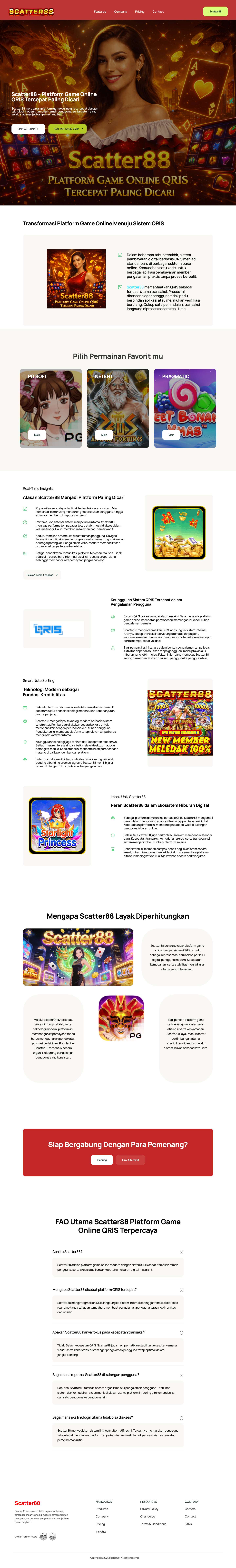 Scatter88 - Platform Game Online QRIS Tercepat Paling Dicari - Full Screenshot