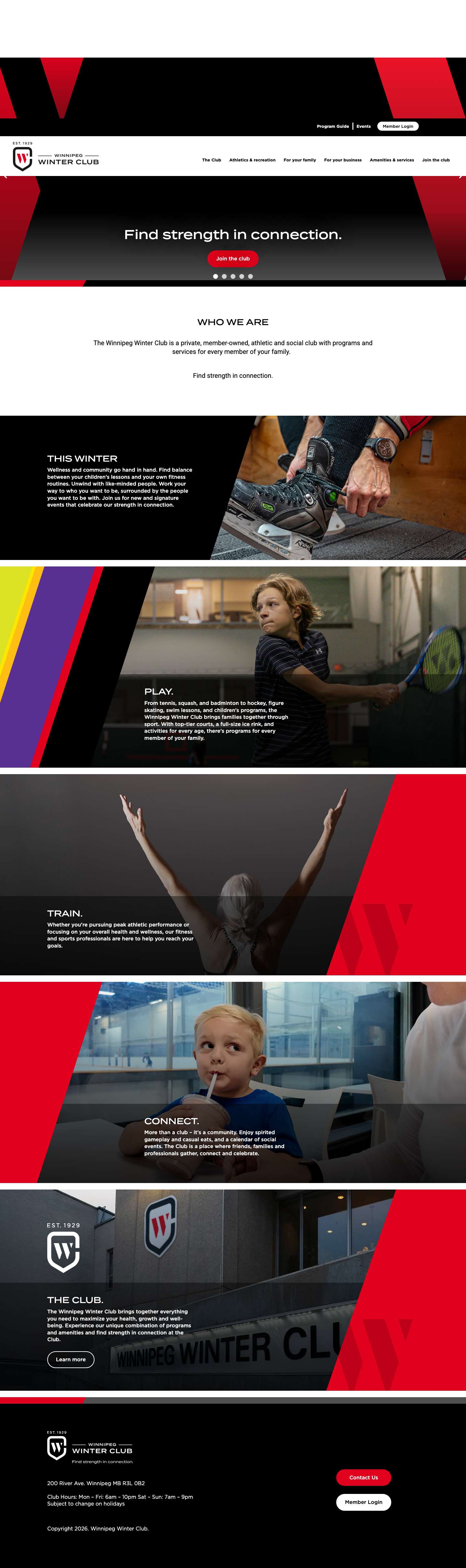 Winnipeg Winter Club - Full Screenshot