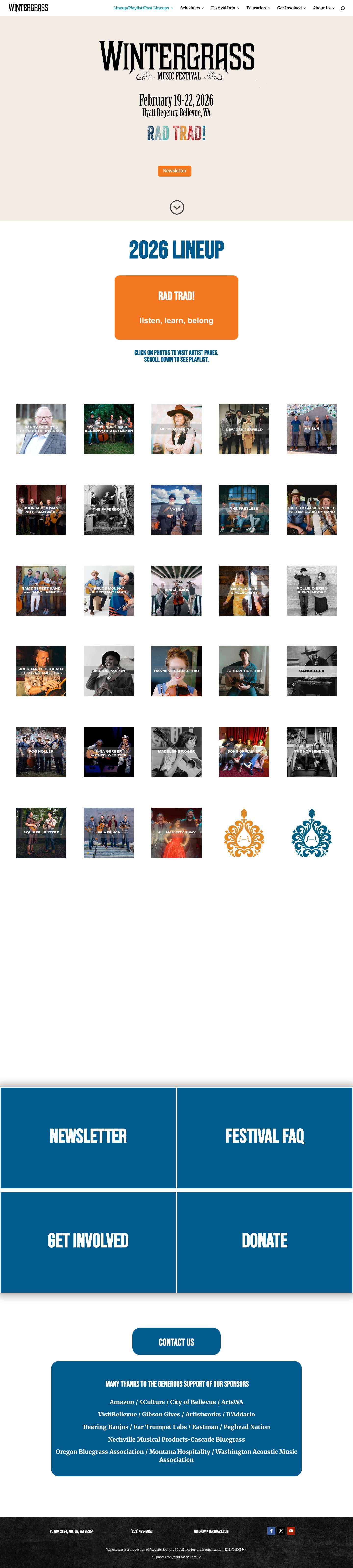 Homepage 2026 - Wintergrass Festival - Full Screenshot