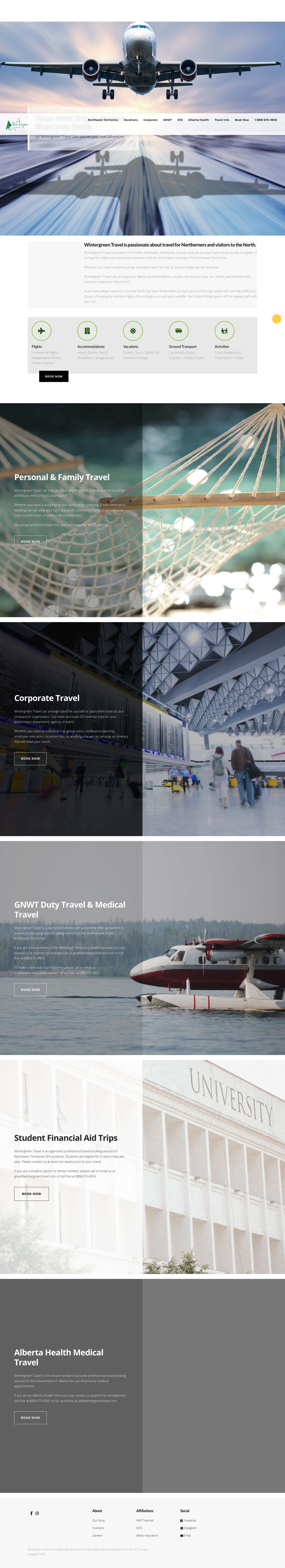 Wintergreen Travel - Full Screenshot