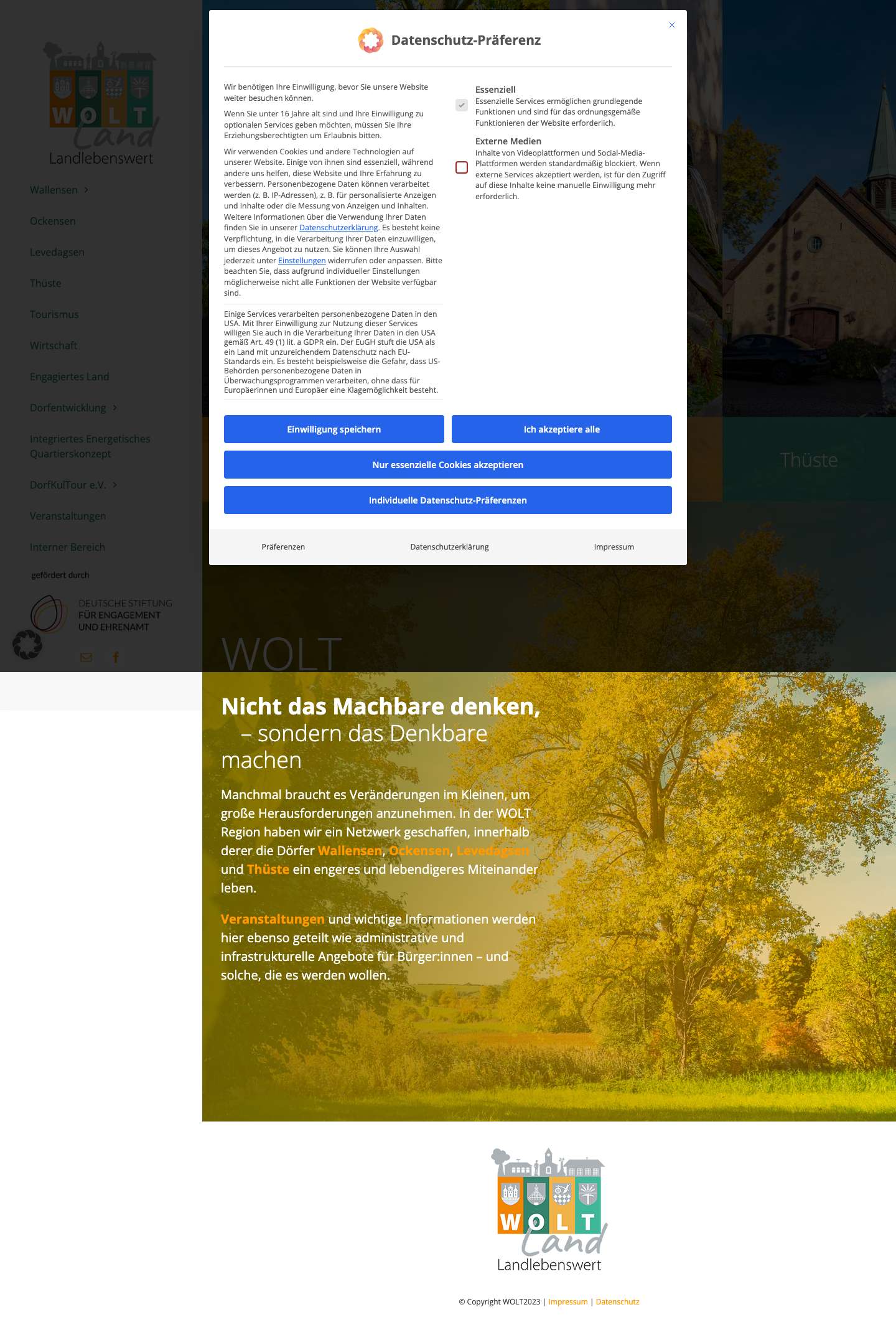 WOLT – Wallensen, Ockensen, Levedagsen & Thüste - Full Screenshot