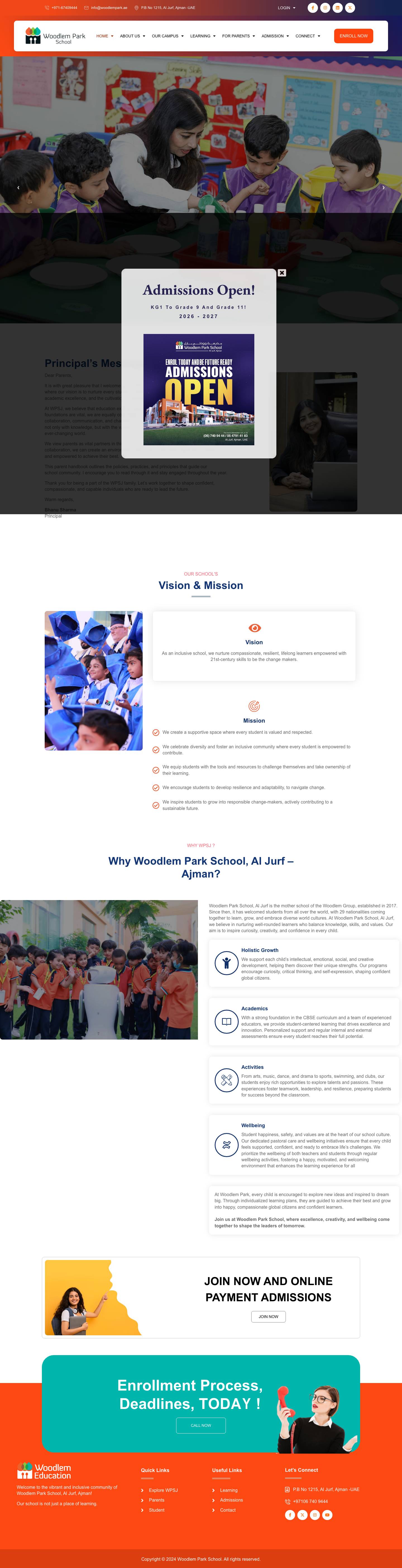 Woodlem Park School, Al Jurf ,Ajman - Full Screenshot