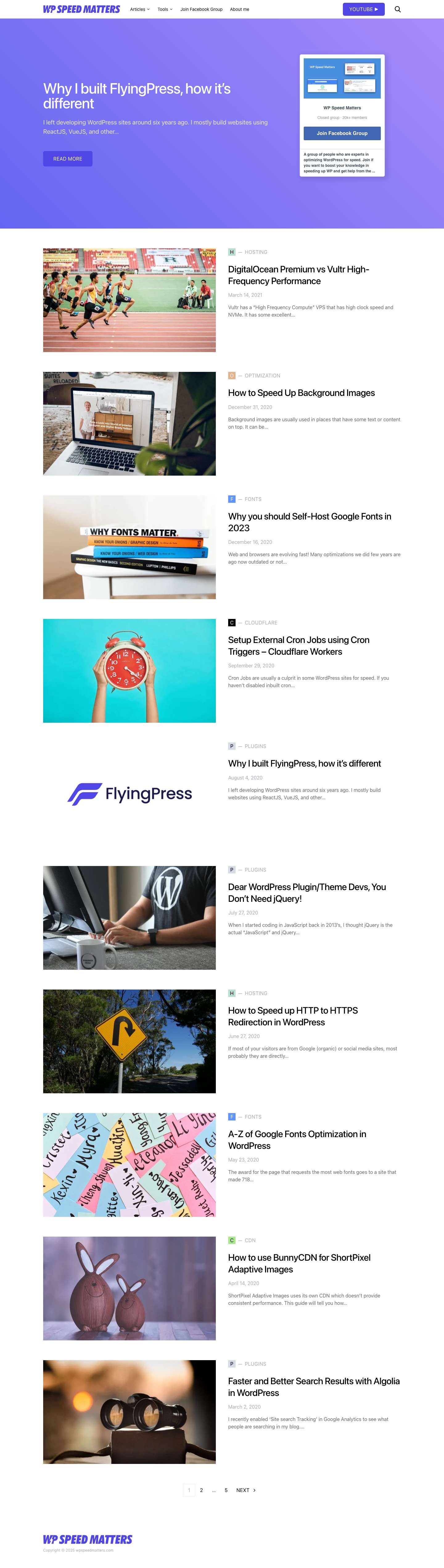 WP Speed Matters - Full Screenshot