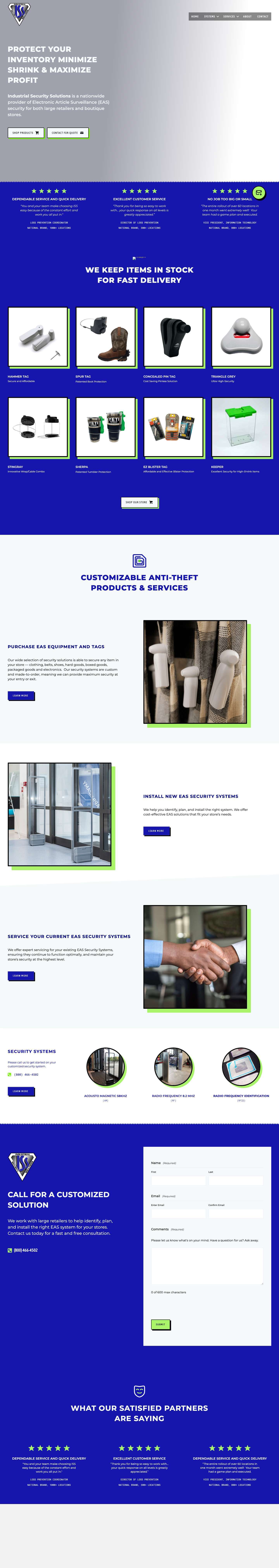 Industrial Security Solutions - Full Screenshot