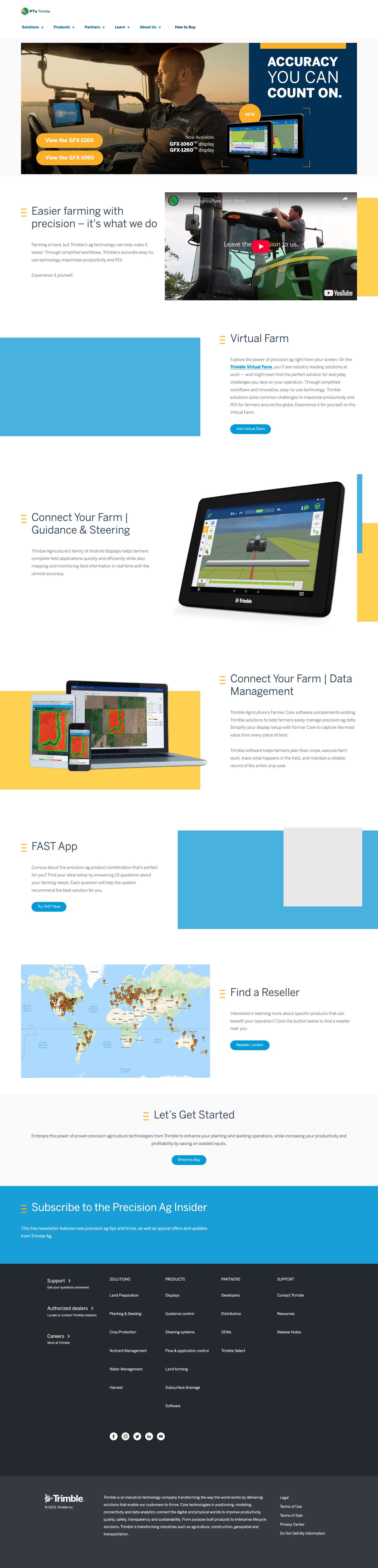 Home - Trimble Agriculture - Full Screenshot