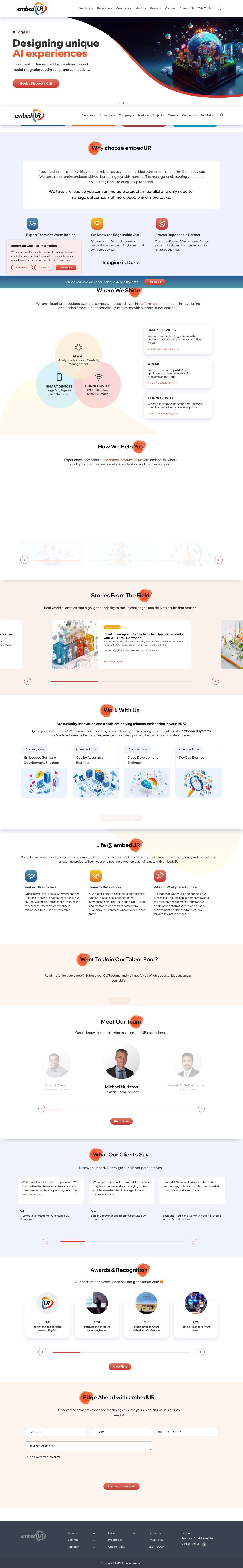 Embedded Systems & Edge AI ExpertsConnect on LinkedIn - Full Screenshot
