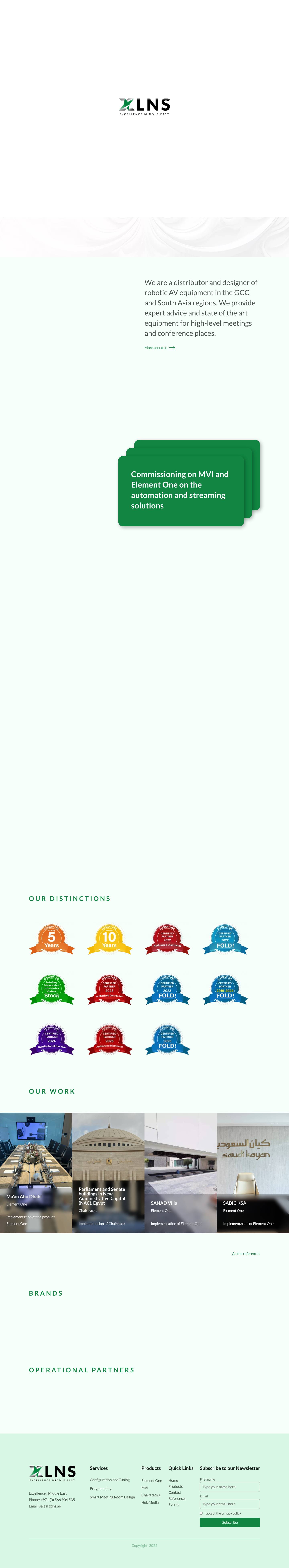 XLNS | Excellence Middle East - Full Screenshot