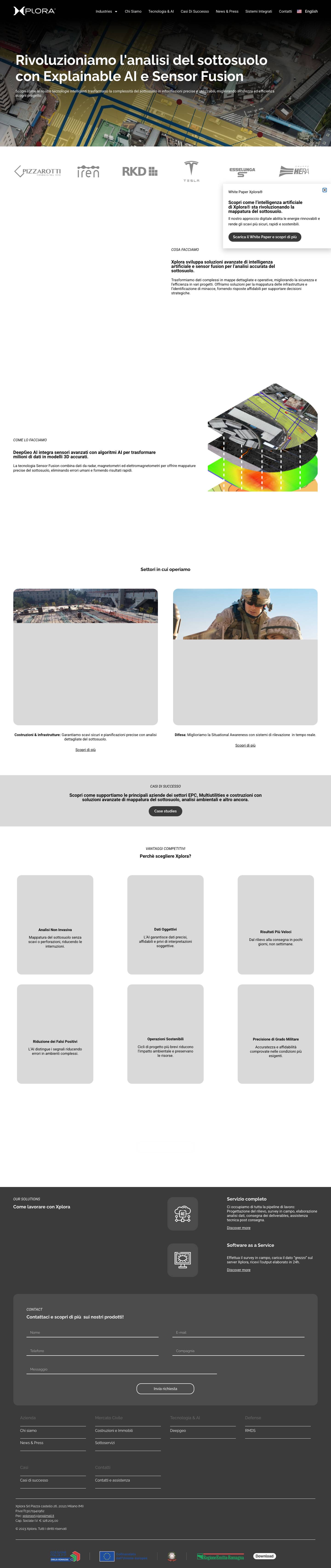 Homepage - Xplora - Full Screenshot