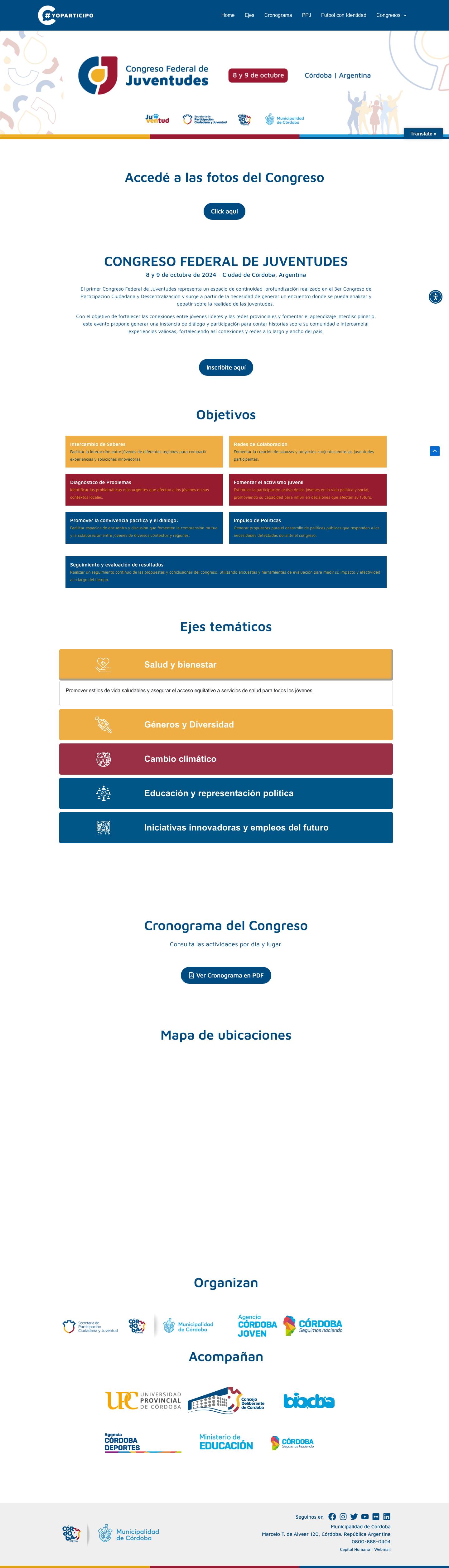Secretaría de Participación Ciudadana - Full Screenshot