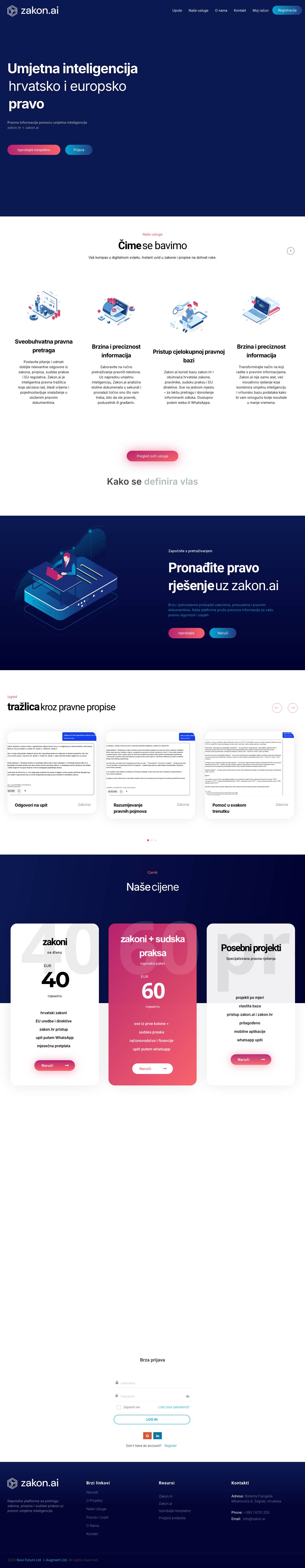 Zakon.ai vam olakšava svaki radni dan! – Super tražilica - Full Screenshot