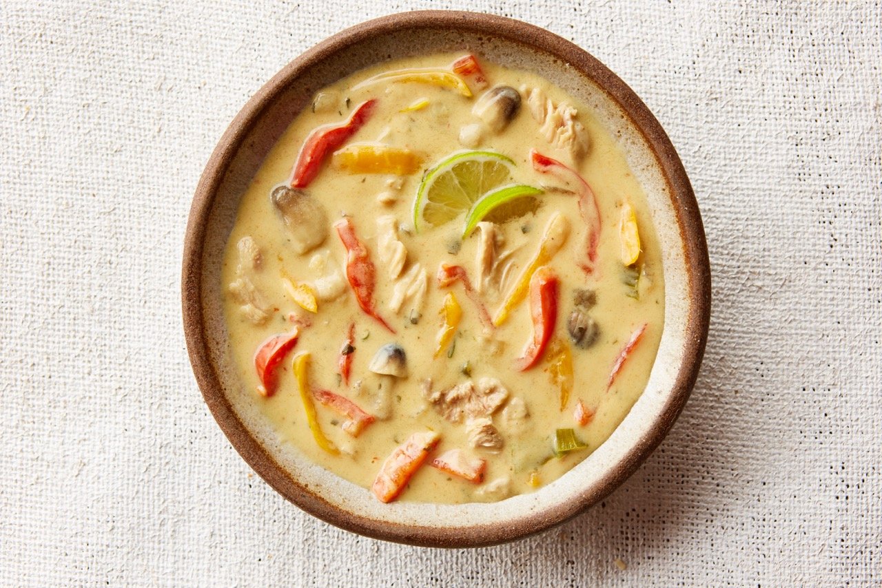 Thai Coconut Curry Chicken Soup