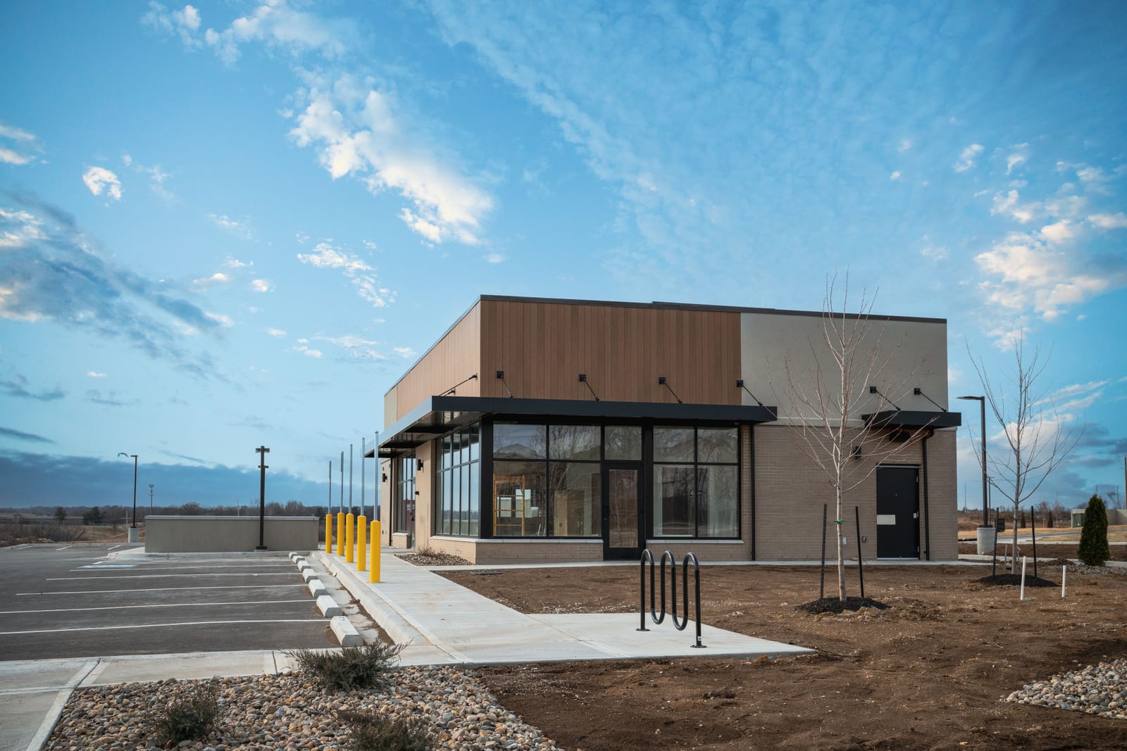 A commercial property building