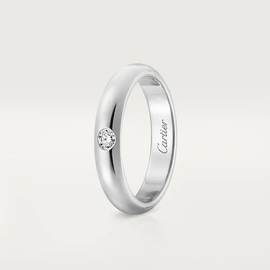 1895 wedding ring, width 3.5 mm, 1 diamond 2