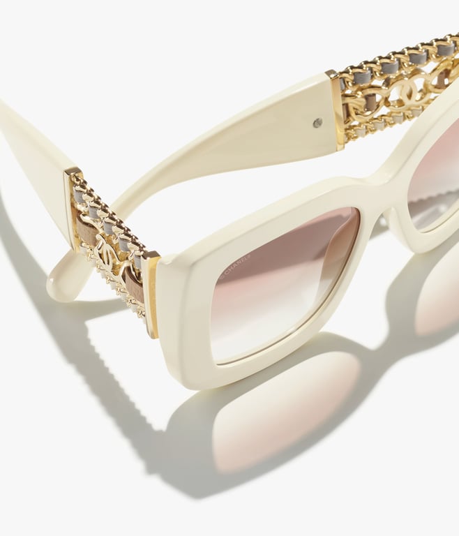 CHANEL Rectangle Sunglasses 4