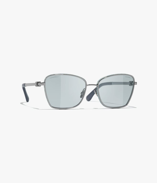 CHANEL グレー キャットアイ サングラス CHANEL CHANEL Cat-Eye Sunglasses