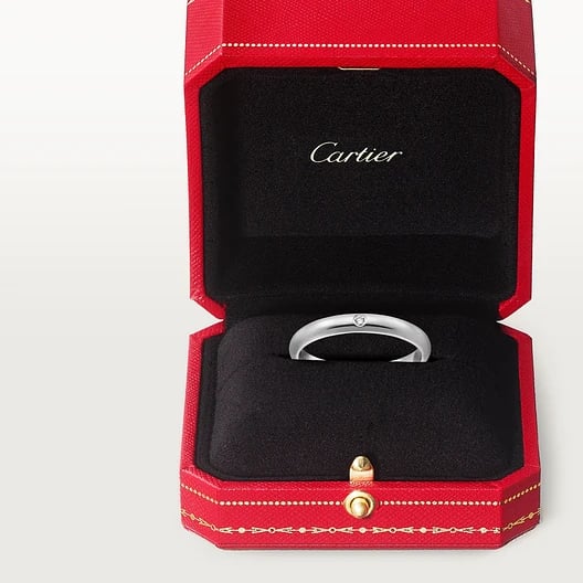 1895 wedding ring, width 2.6 mm, 1 diamond 5