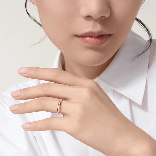 C de Cartier wedding ring, width 3 mm, 1 diamond 2