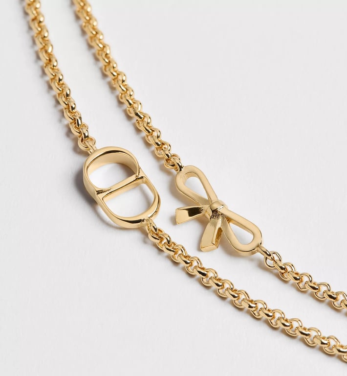 DIOR CD Mini Bow Necklace