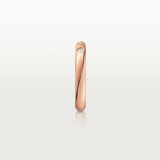 C de Cartier wedding ring, width 3 mm, 1 diamond 5
