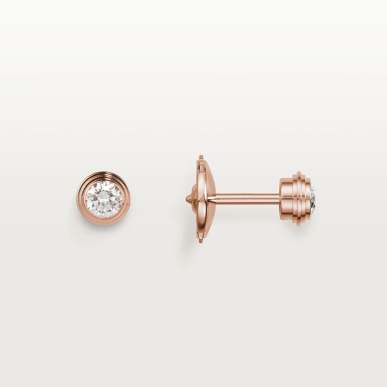Cartier d'Amour stud earrings, 2 brilliant-cut diamonds, medium model 4