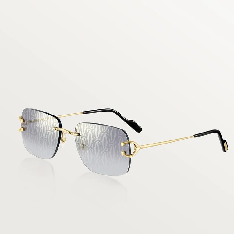 SUNGLASSES, CLASSIC C DE CARTIER MOTIF GREY LENSES/GOLDEN FINISH METAL ddc249b4153956d09821f6b097be00  main image 2