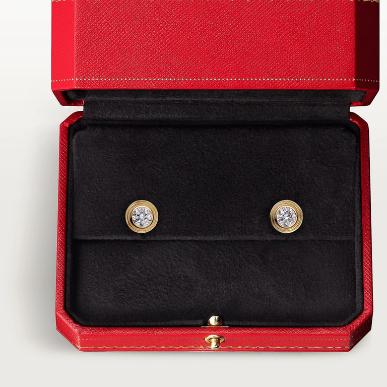 Cartier d'Amour stud earrings, 2 brilliant-cut diamonds, mini model 6