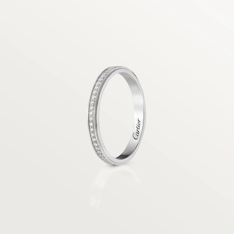Cartier d'Amour wedding ring, width 2.3 mm, paved 2