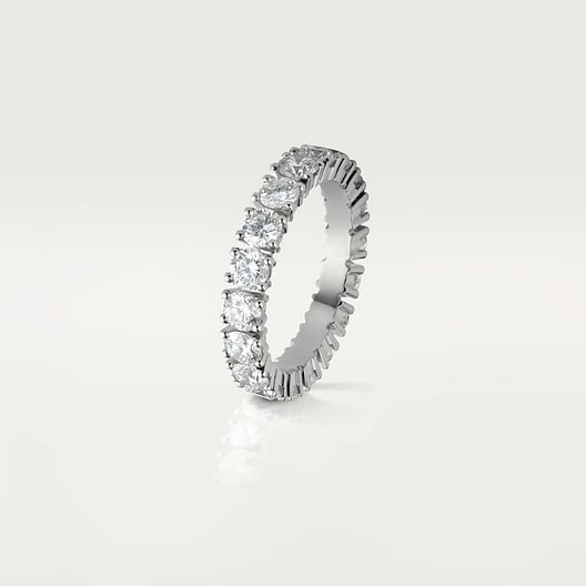Cartier Destinée wedding ring, width 4.1 mm, paved 2