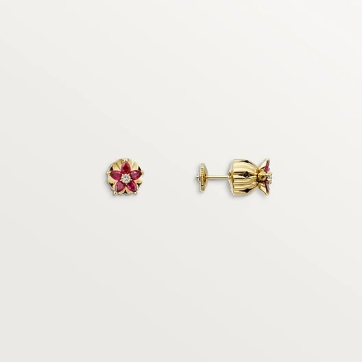 Cactus de Cartier earrings, emeralds, 2 diamonds 3