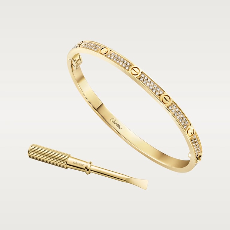 LOVE bracelet, small model, paved 5