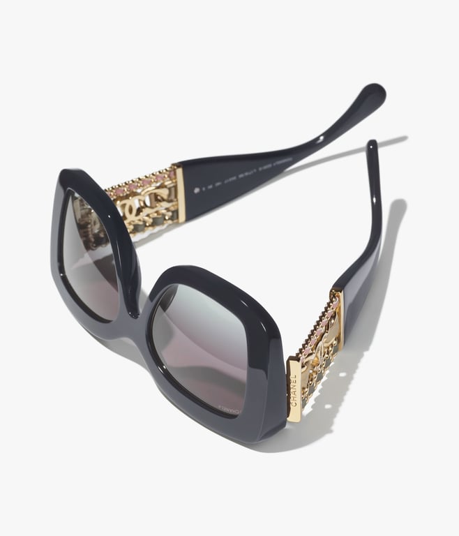 CHANEL Rectangle Sunglasses 4