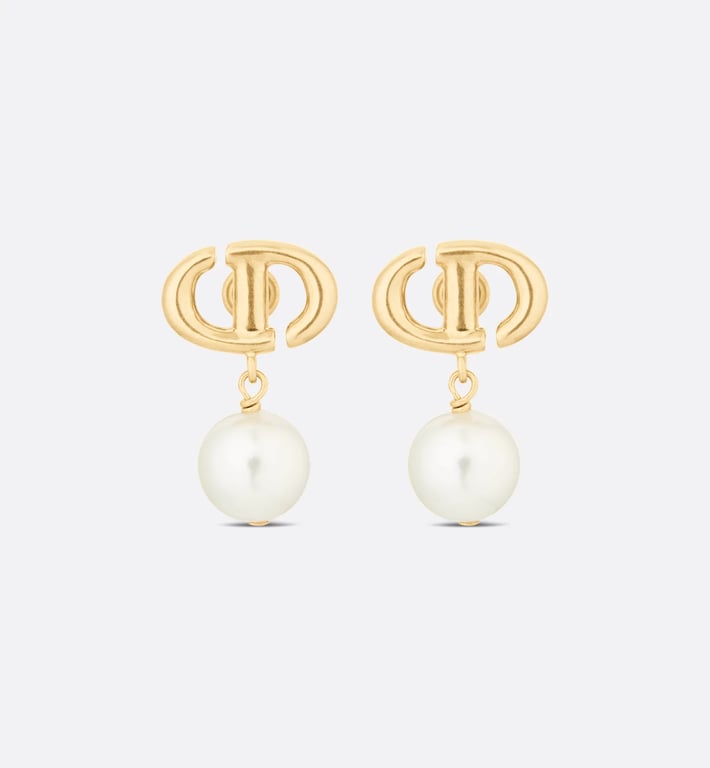 DIOR CD Navy Earrings