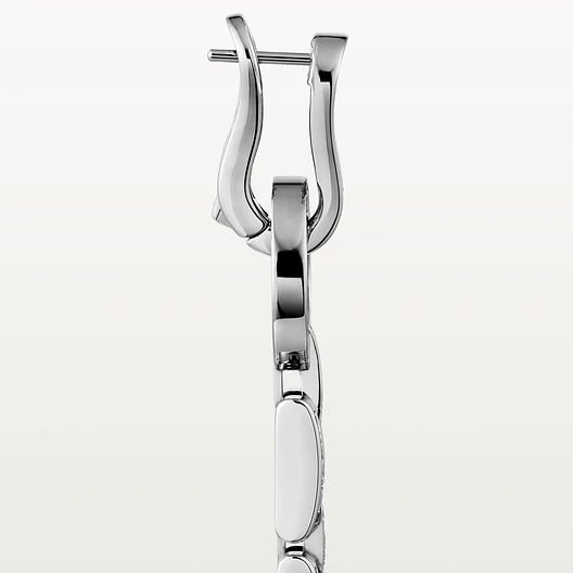 Agrafe earrings, paved 3