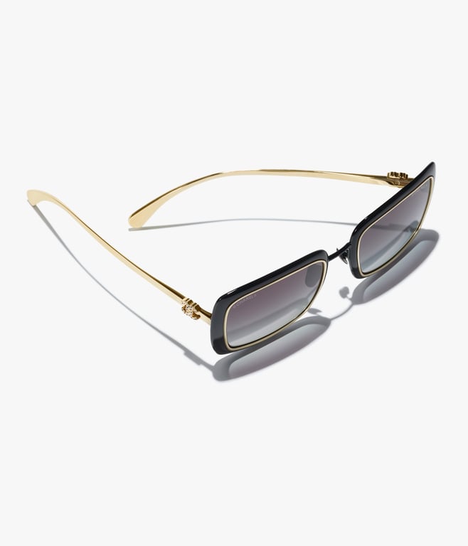 CHANEL Rectangle Sunglasses 4