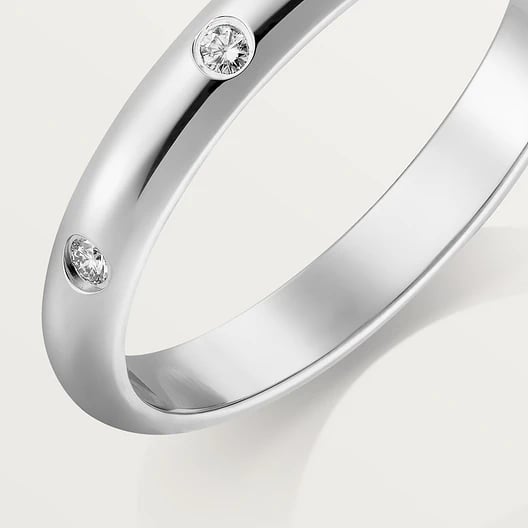 1895 wedding ring, width 2.6 mm, 3 diamonds 5