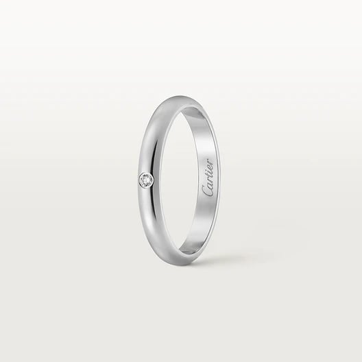 1895 wedding ring, width 2.6 mm, 1 diamond 2