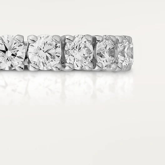 Cartier Destinée wedding ring, width 4.1 mm, paved 4