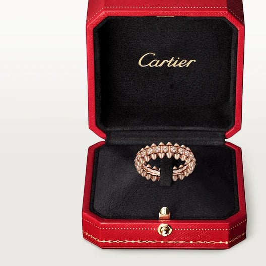 Clash de Cartier ring, small model, paved 9