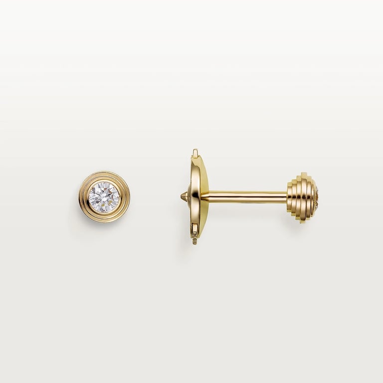 Cartier d'Amour stud earrings, 2 brilliant-cut diamonds, mini model 4