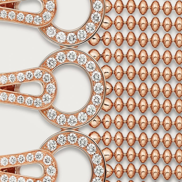 Agrafe bracelet, medium model, semi-paved 2
