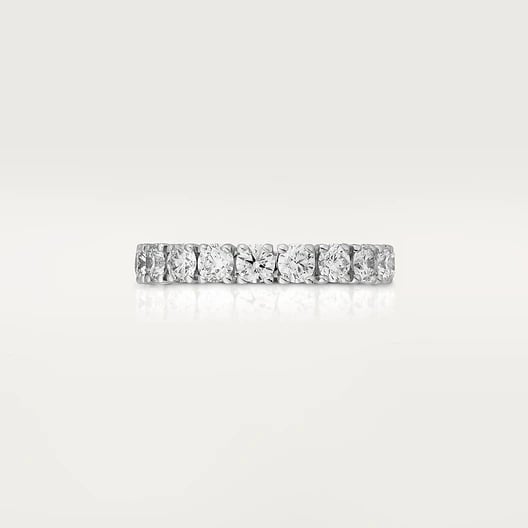 Cartier Destinée wedding ring, width 4.1 mm, paved 6