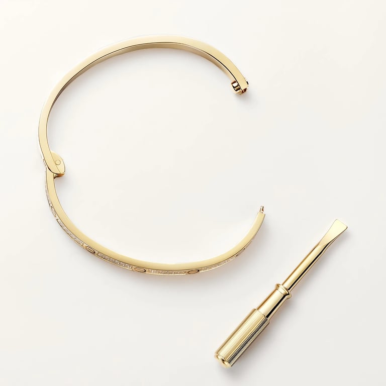LOVE bracelet, small model, paved 7