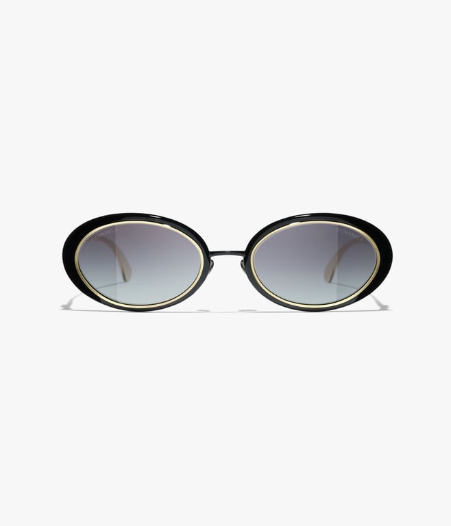 CHANEL Oval Sunglasses 2