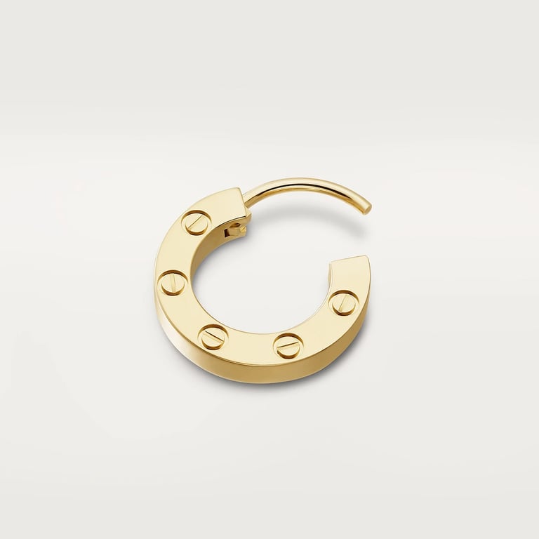 LOVE SINGLE HOOP EARRING イエローゴールドカルティエ CARTIER LOVE single earring