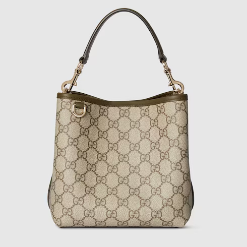 GUCCI GG Emblem small bucket bag
