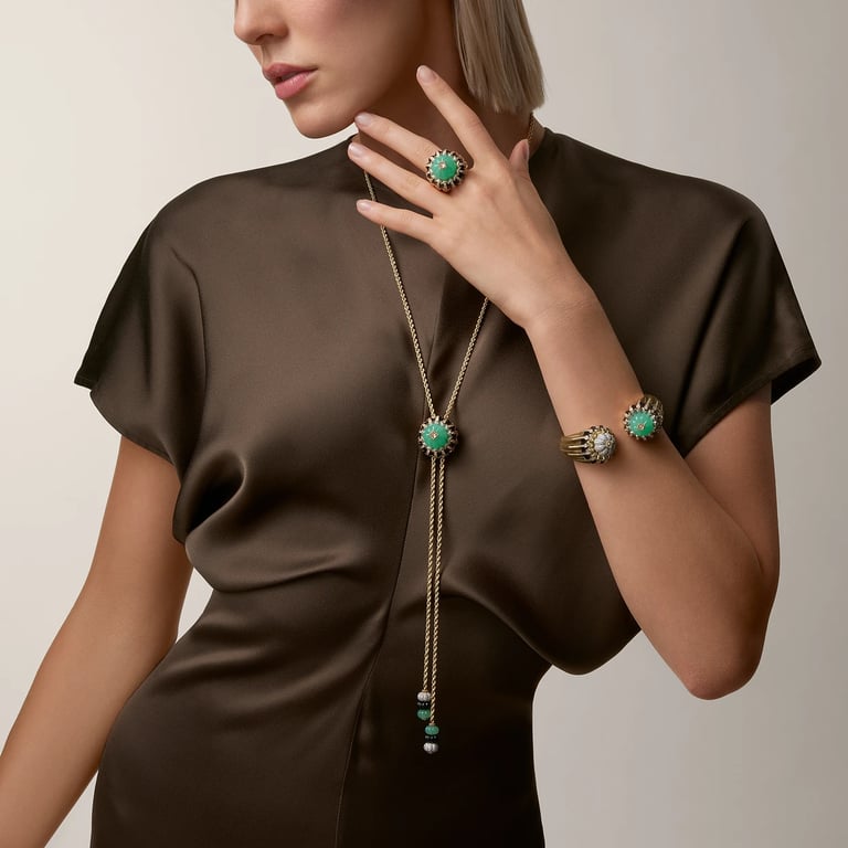 Cartier Libre Tuttitutti bracelet, chrysoprase, diamonds 2